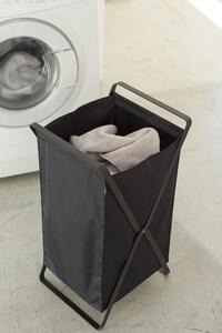 Yamazaki, Skládací koš na prádlo Tower 2485 Laundry Basket | černý