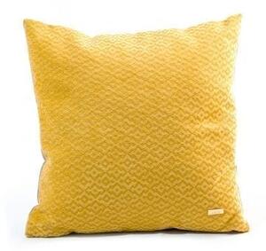 Luxusní dekorativní polštář Lusito - žlutý 45x45cm