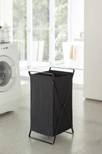 Yamazaki, Skládací koš na prádlo Tower 2485 Laundry Basket | černý