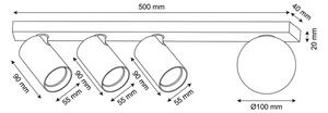 Brilagi - Bodové svítidlo SELE BALL 3xGU10/30W/230V + 1xG9/10W bílá