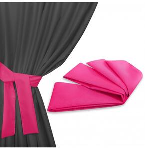 Stuha na upínání zahradních závěsů 160x8 cm fuchsie Barva Fuchsia
