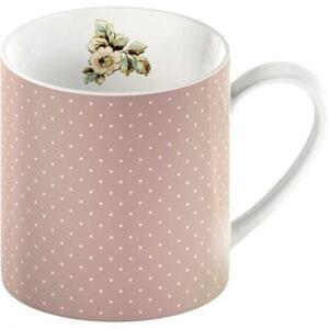 Katie Alice Porcelánový hrnek Pink Spots Cottage Flower 330ml