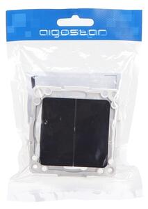 Aigostar - Jednoduchý vypínač bez rámečku č. 6 černá