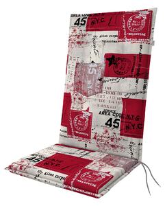 Doppler LIVING 3133 červená, vysoký polstr na křesla a židle, 48x119x6 cm