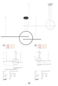 Redo 01-1734 - LED Stmívatelný lustr na lanku GIOTTO LED/46W/230V bílá