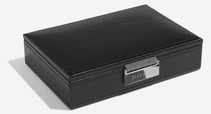 Stackers, pánská šperkovnice Black Cufflink Box | černá 73184
