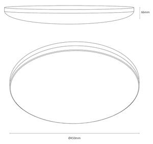 LED Stropní svítidlo HUGO LED/21/32/42W/230V 3000/4000/6500K pr. 45 cm IP54 bílá