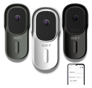 Videozvonek se senzorem pohybu Full HD 1080p 5200 mAh IP65 Wi-Fi Tuya bílá