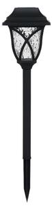 LED Solární lampa LAWN LED/1,2V 100 mAh 3000K 44 cm IP44 černá