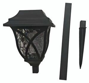 LED Solární lampa LAWN LED/1,2V 100 mAh 3000K 44 cm IP44 černá
