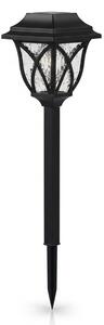 LED Solární lampa LAWN LED/1,2V 100 mAh 3000K 44 cm IP44 černá