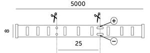 LED Pásek LED/50W/12V 5 m 3000K