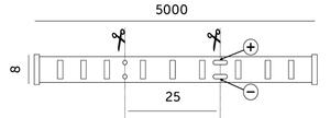 LED Pásek LED/50W/12V 5 m 4000K IP65