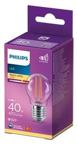 LED Žárovka VINTAGE Philips P45 E27/4,3W/230V 2700K