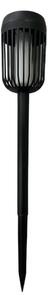 LED Solární lampa FLAME LED/1,2V 100 mAh 1800K 37 cm IP44 černá