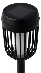 LED Solární lampa FLAME LED/1,2V 100 mAh 1800K 37 cm IP44 černá