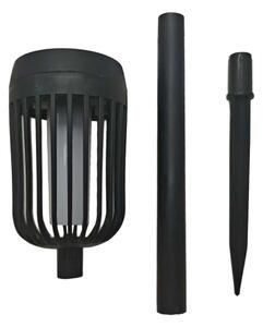 LED Solární lampa FLAME LED/1,2V 100 mAh 1800K 37 cm IP44 černá