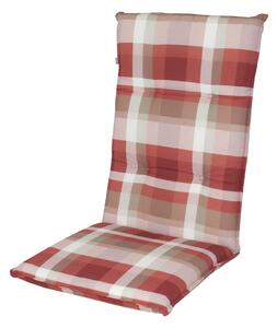 Doppler LIVING 8607 bílá/červená, vysoký polstr na křesla a židle, 48x119x6 cm
