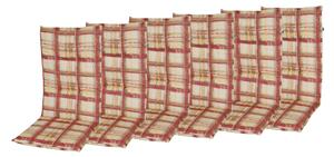 Doppler CLASSIC 9017, vysoký polstr na křesla a židle, 119x48x6 cm, 6 ks