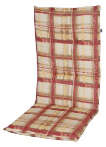 Doppler CLASSIC 9017 přírodní/vínová, vysoký polstr na křesla a židle, 48x119x6 cm