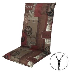 Doppler LIVING 2930 hnědá, vysoký polstr na křesla a židle se zipem, 48x119x6 cm