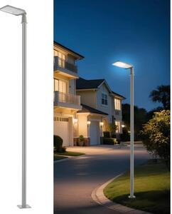 Brilagi-LED Venk. lampa se sloupem a kl. 3 m URBANLIGHT LED/100W/230V šedá IP65