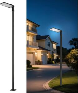Brilagi-LED Venk. lampa se sloupem a kl. 3 m URBANLIGHT LED/200W/230V černá IP65