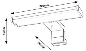 Rabalux 75039 - LED Koupelnové osvětlení zrcadla LEVON LED/4W/230V IP44