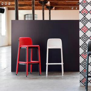 Nardi Červená plastová barová židle Lido 76 cm