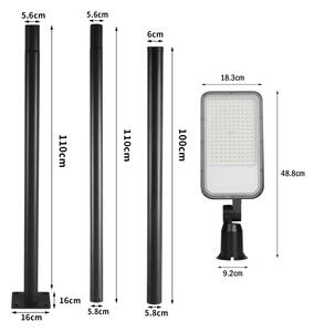 Brilagi-LED Venk. lampa se sloupem a kl. 3 m URBANLIGHT LED/100W/230V černá IP65