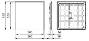 Philips - LED Podhledový panel LED/34W/230V 4000K UGR<22 IP40