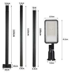 Brilagi -LED Venk. lampa se sloupem a kl. 3 m URBANLIGHT LED/50W/230V černá IP65