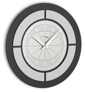 Designové nástěnné hodiny I415GSM dark grey metal IncantesimoDesign 40 cm