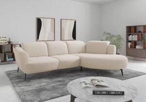 ROHOVÁ SEDAČKA, textil, krémová Sit & More - Sedací soupravy, Online Only