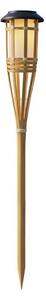 LED Solární lampa BAMBOO LED/1,2V 150 mAh 1800K 56 cm IP44 béžová