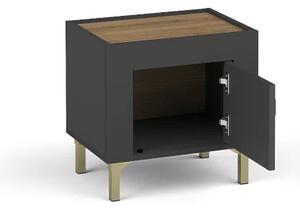 Noční stolek Mossa 11 Barva: kašmír + dub whisky