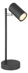 GLOBO Stolní LED flexibilní lampa ROBBY, 1xGU10, 5W, černá 57910TB