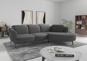 ROHOVÁ SEDAČKA, textil, tmavě šedá Sit & More - Sedací soupravy, Online Only
