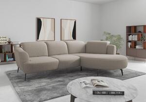 ROHOVÁ SEDAČKA, textil, šedohnědá Sit & More - Sedací soupravy, Online Only