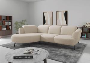 ROHOVÁ SEDAČKA, textil, krémová Sit & More - Sedací soupravy, Online Only