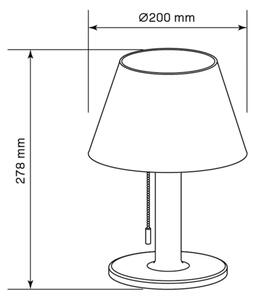 LED Stmívatelná solární lampa VIOLA LED/3,7V 1200 mAh IP44