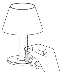 LED Stmívatelná solární lampa VIOLA LED/3,7V 1200 mAh IP44