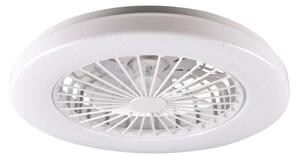 LED Stmívatelné stropní svítidlo s ventilátorem LIBYA LED/48W/230V 3000-6500K+DO