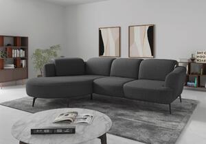 ROHOVÁ SEDAČKA, textil, tmavě šedá Sit & More - Sedací soupravy, Online Only