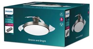 Philips-LED Stropní svítidlo s ventilátorem LED/35W/230V 5500/4000/2700K+DO nikl