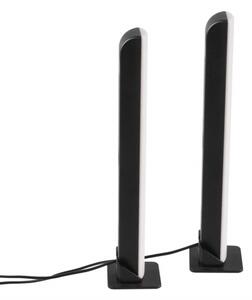 SADA 2x LED RGB Stmívatelná stolní lampa LED/5W/5V + dálkové ovládání