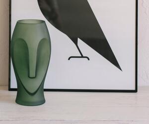 Andrea House, Skleněná váza Owl CR70133 | zelená