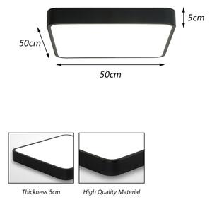 Brilagi - LED Stropní svítidlo POOL SQUARE LED/48W/230V 50x50 cm černá