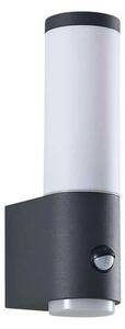 Lindby - Okari Venkovní Nástěnné Světlo w/Sensor Opal/Dark Grey