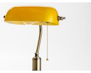 Brilagi - Stolní lampa BANK OFFICE 1xE27/60W/230V mosaz/oranžová
